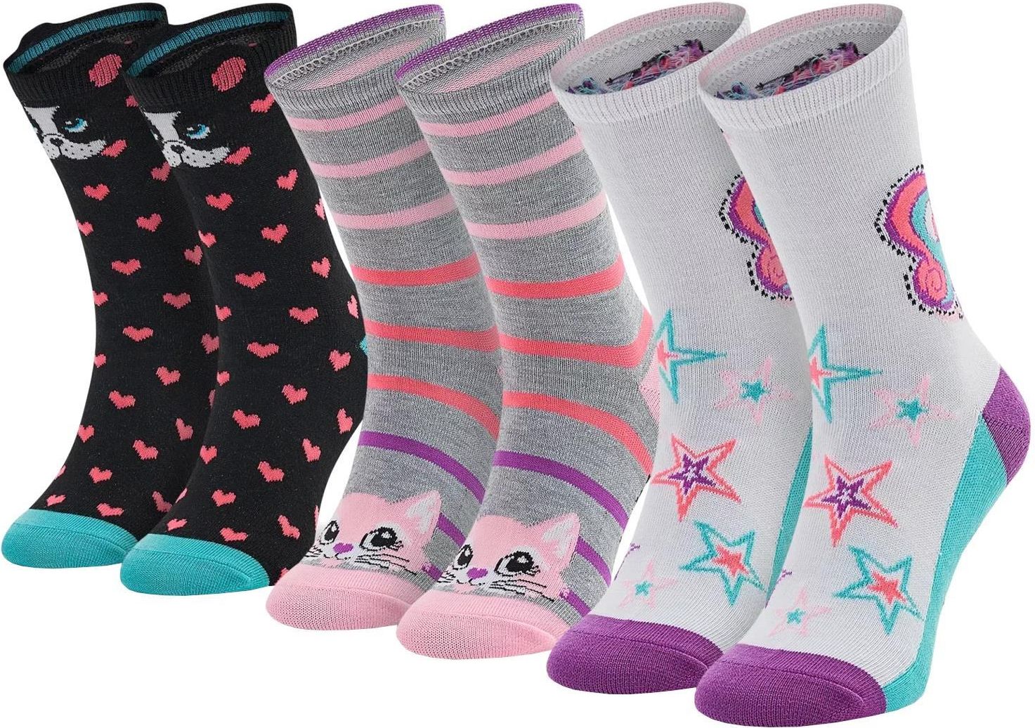 Skarpety Dzieci Ce Skechers Ppk Girls Casual Fancy Unicorn Socks