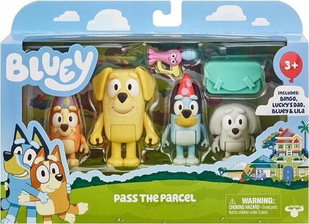 Moose Toys Bluey Zestaw 4 Figurek Akcesoria Pass The Parcel 17558 - zdjęcie 4