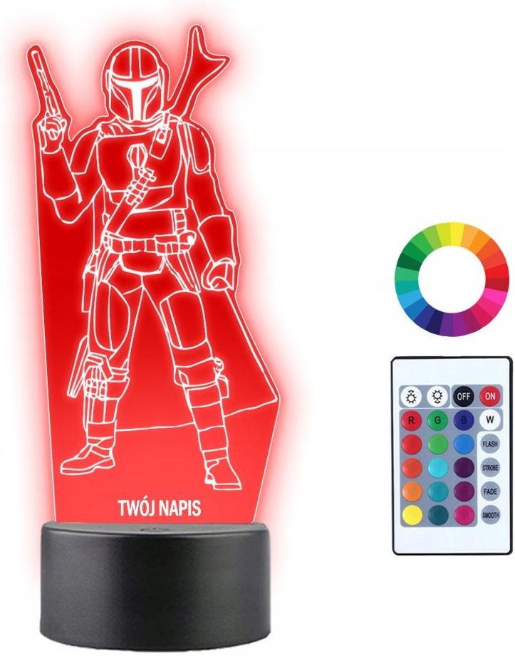 Plexido Lampka Nocna 3D Led Star Wars Mandalorian Ceny I Opinie