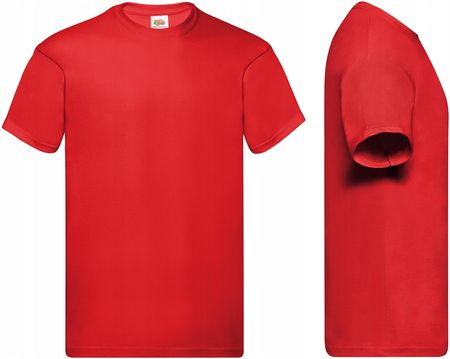 T-shirt Koszulka Fruit Of The Loom red L - zdjęcie 4