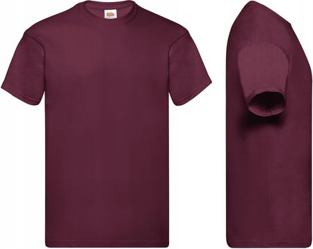 T-shirt Koszulka Fruit Of The Loom burgundy XL - zdjęcie 3