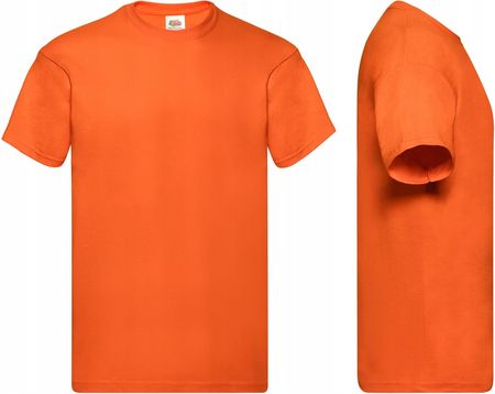 T-shirt Koszulka Fruit Of The Loom orange XL - zdjęcie 2