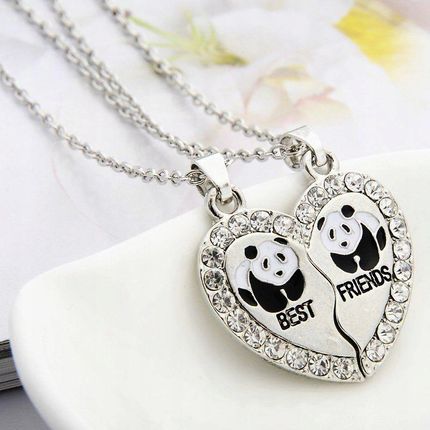 Naszyjnik Przyjaźni Best Friends Panda Srebrny 2sz - zdjęcie 2