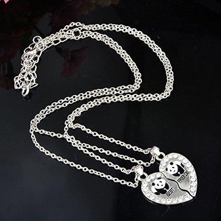 Naszyjnik Przyjaźni Best Friends Panda Srebrny 2sz - zdjęcie 3