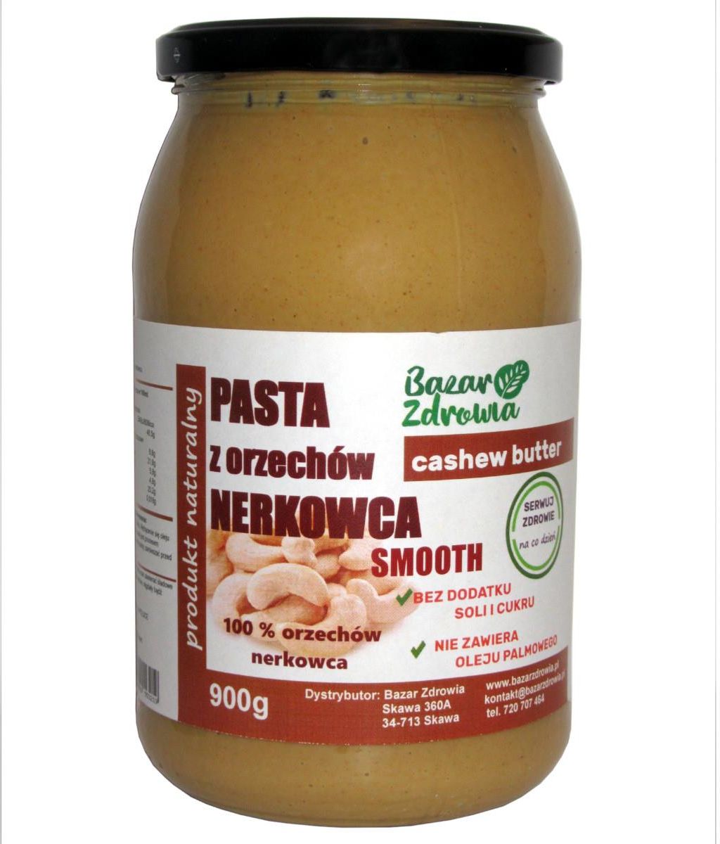 Bazar Zdrowia Pasta Mas O Orzechowe Z Orzech W Nerkowca Cashew Butter