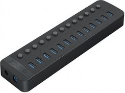 Zdjęcie Hub USB-A Orico 13x USB 3.1 5Gbps BC 1.2 60W - czarny (CT2U3-13AB-EU-BK-BP) - Myślenice