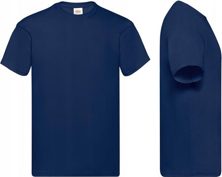 T-shirt Koszulka Fruit Of The Loom navy M - zdjęcie 3