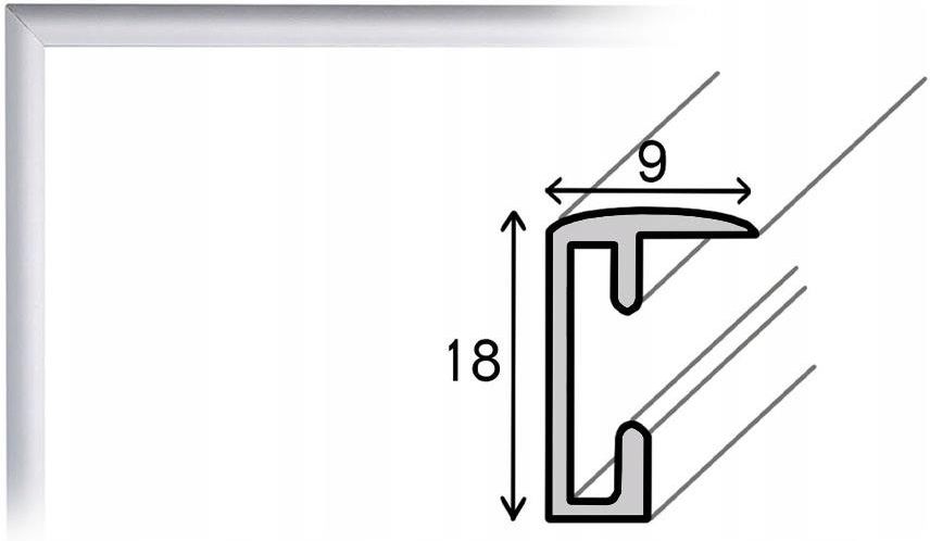 Ramka Tradycyjna Foto Ramka X Aluminiowa Srebrna Ramki Na Zdj Cia