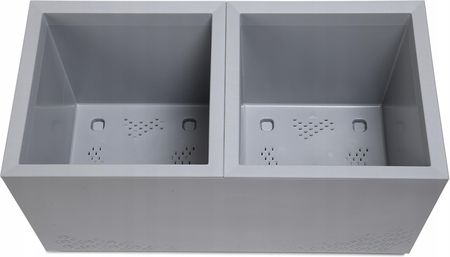 Lamela Doniczka 78cm X 39 X 39 Karo Szara Deska - zdjęcie 4