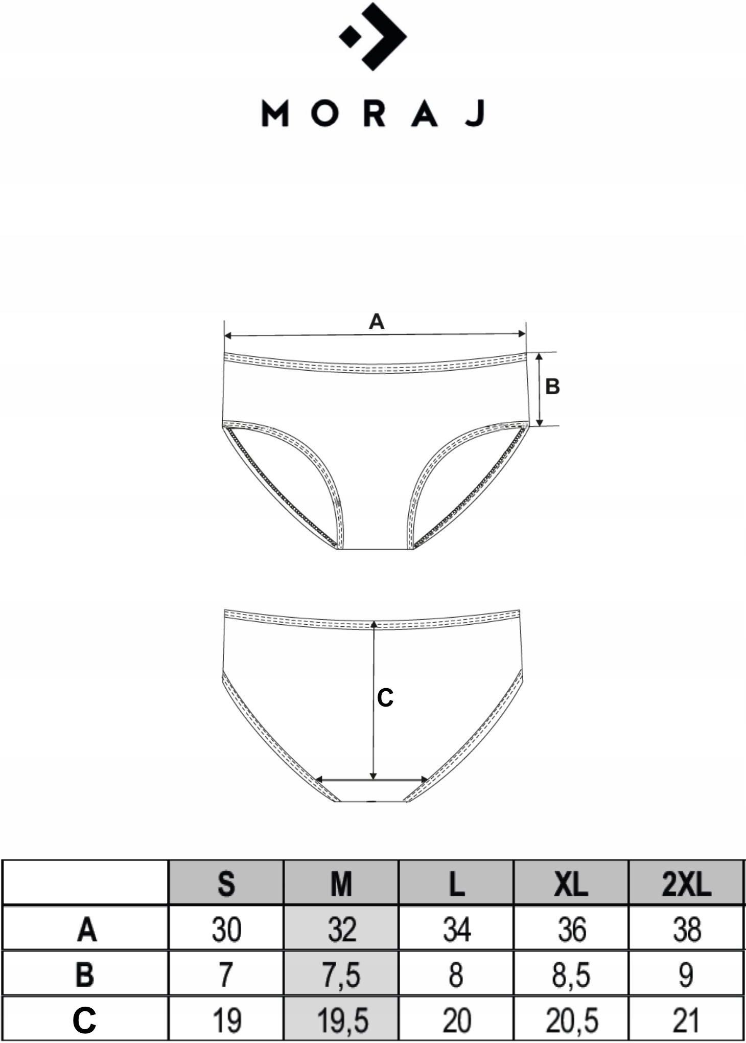 6x Majtki Damskie Figi Bikini Bawełniane Koronkowe Kolorowe Moraj M