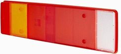 Zdjęcie Klosz lampy, czerwony/przezroczysty/pomarańczowy, prostokątny 468x134x30 mm tylny/lewy/prawy Hella 9EL152889001 - Myślenice