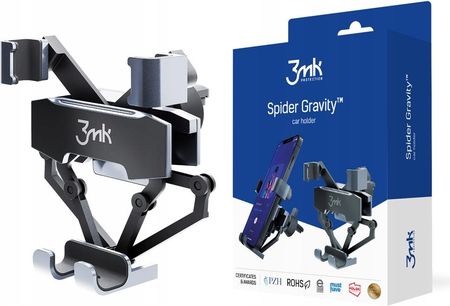3Mk Spider Gravity Holder Uchwyt Samochodowy Na Kratka Nawiewu Czarny - zdjęcie 5