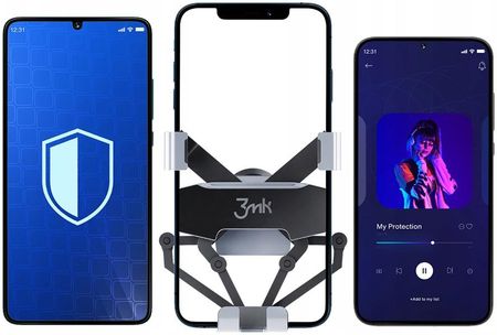 3Mk Spider Gravity Holder Uchwyt Samochodowy Na Kratka Nawiewu Czarny - zdjęcie 2