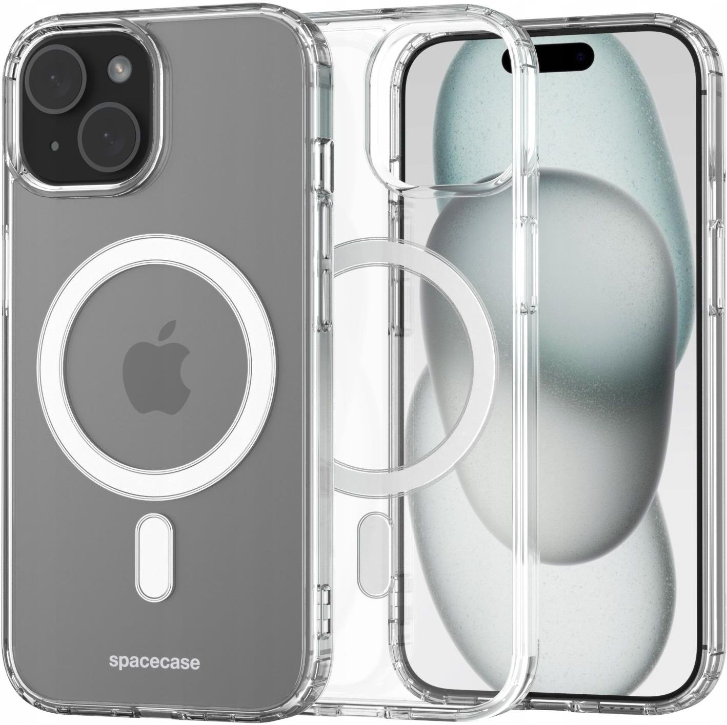 Spacecase Etui Magsafe Do Iphone 15 Plus Obudowa Case Pokrowiec Clear