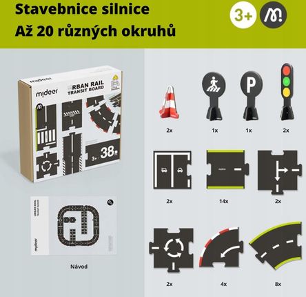 Mideer Droga Tor Wyścigowy Puzzle 38El. - zdjęcie 4