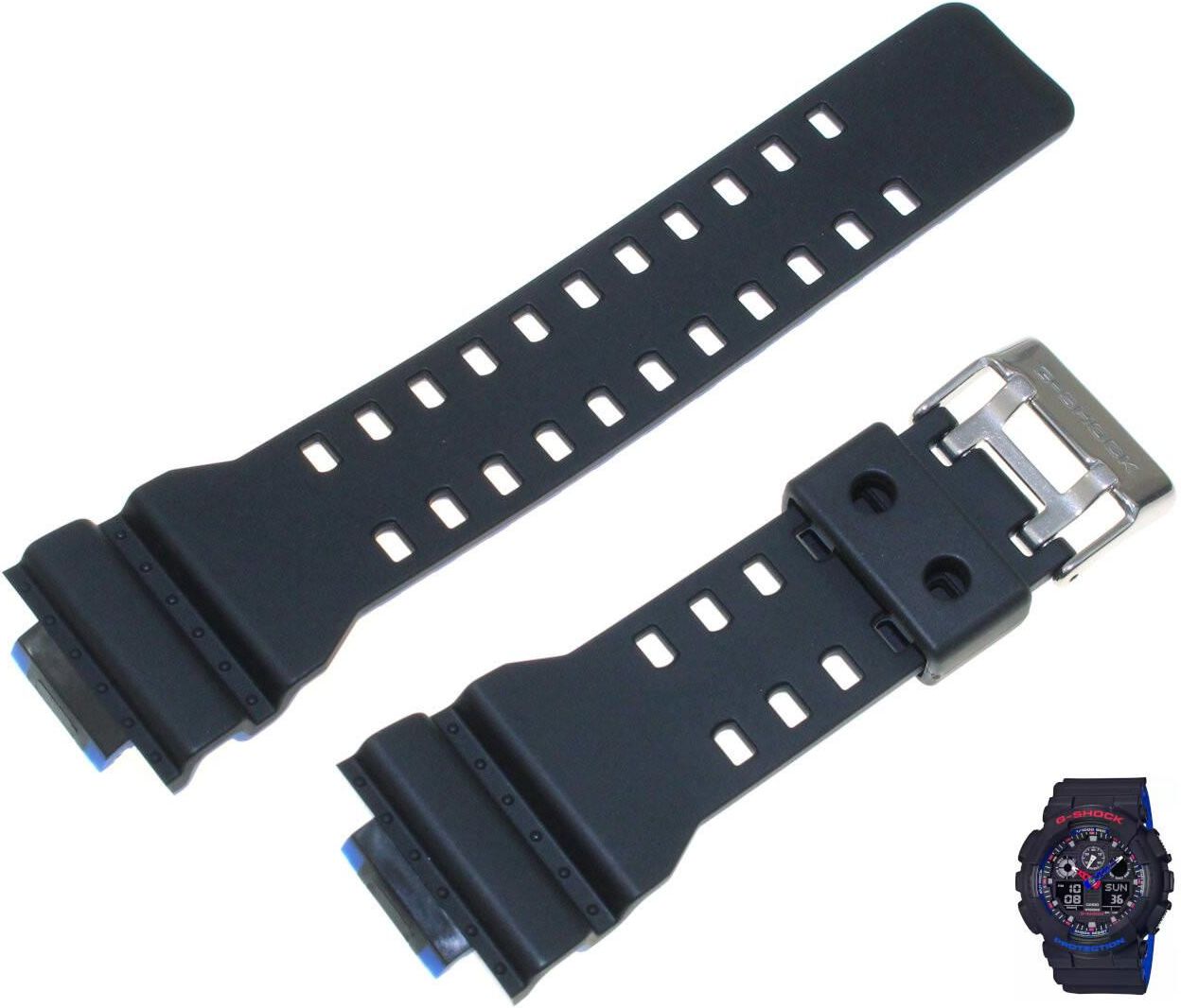 Zdjęcie Casio Pasek Do Zegarka G-Shock Ga-100Lt Czarny 10564614 - Łęczna