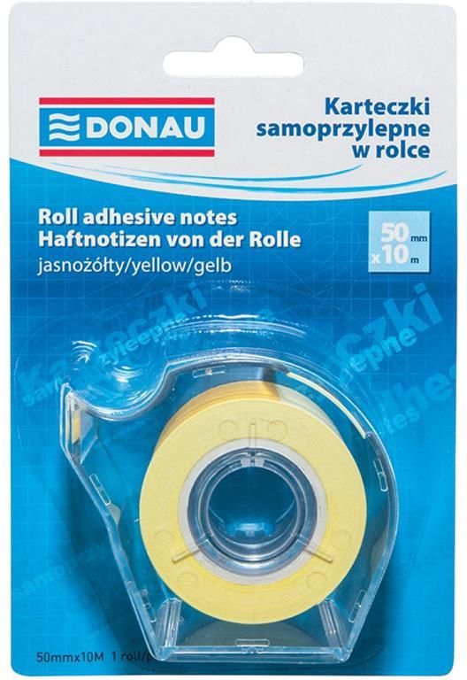 Donau Karteczki Samoprzylepne W Rolce 50Mm X 10M Jasnożółty Ceny i