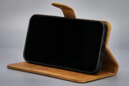 Bizon Etui Case Pocket Do Apple Iphone 13 Pro Max Brązowe - zdjęcie 6