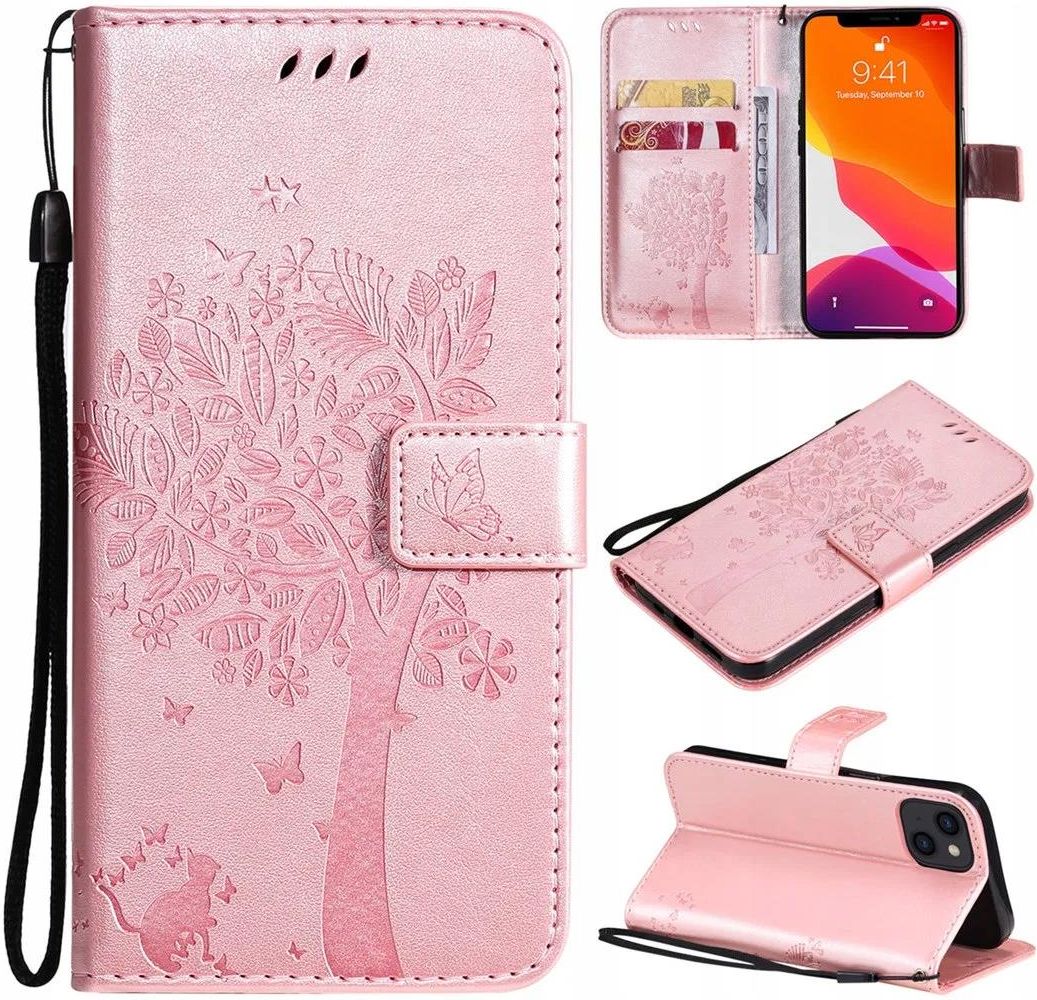 Saturcase Etui Pokrowiec Sk0Rzane Magnes Do Apple Iphone 15 Etui Na