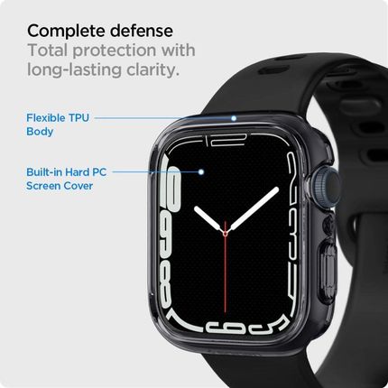 Spigen Etui Ultra Hybrid Do Apple Watch 7/8/9 (41Mm) Szary - zdjęcie 2