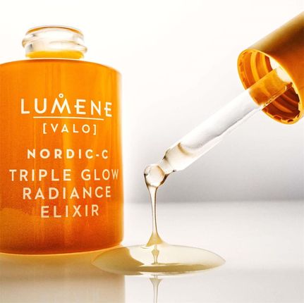 Krem Lumene Nordic-C Valo Triple Glow Radiance Elixir Rozświetlający Eliksir Z Witaminą C na dzień i noc 30ml - zdjęcie 3