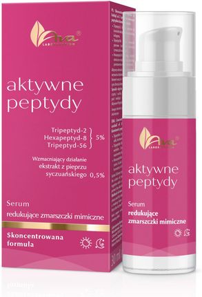 Ava Aktywne Peptydy Serum Redukujące Zmarszczki Mimiczne Do Twarzy 30 Ml - zdjęcie 2