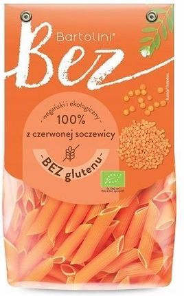 Bartolini Makaron Bez Z Czerwonej Soczewicy Penne Eko 250g - zdjęcie 2