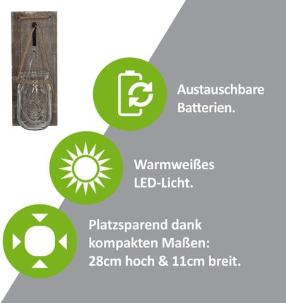 Isotronic Zestaw 2 Latarni Led Na Grubym Sznurze Zawieszenie - zdjęcie 2