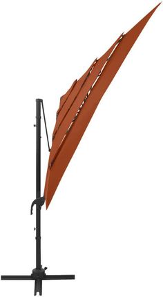 Vidaxl 4-Poziomowy Parasol Na Aluminiowym Słupku Terakota 250X250cm 313825 - zdjęcie 3