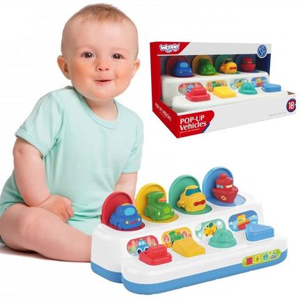 Woopie Baby Zabawka Edukacyjna Wyskakujące Pojazdy Pop-Up 47238 - zdjęcie 4