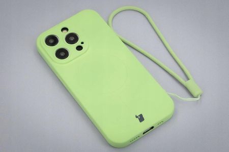 Bizon Etui Case Silicone Magnetic Do Samsung Galaxy S23 Plus Jasnozielone - zdjęcie 5