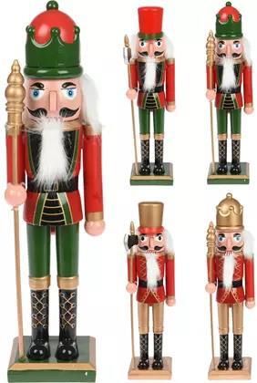 Zdjęcie Koopman Figurka Świąteczna Dziadek Do Orzechów W Zielonej Koronie 38 Cm 2904854724 - Śrem