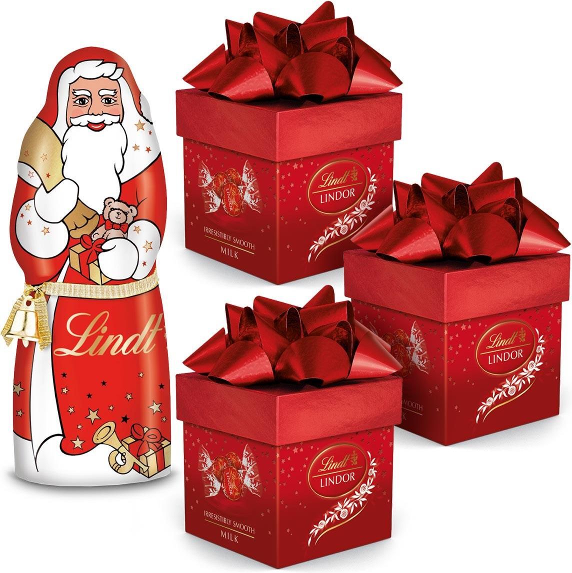 Lindt Zestaw Miko Aj Z Czekolady Mlecznej Praliny Lindor Cube Mleczne