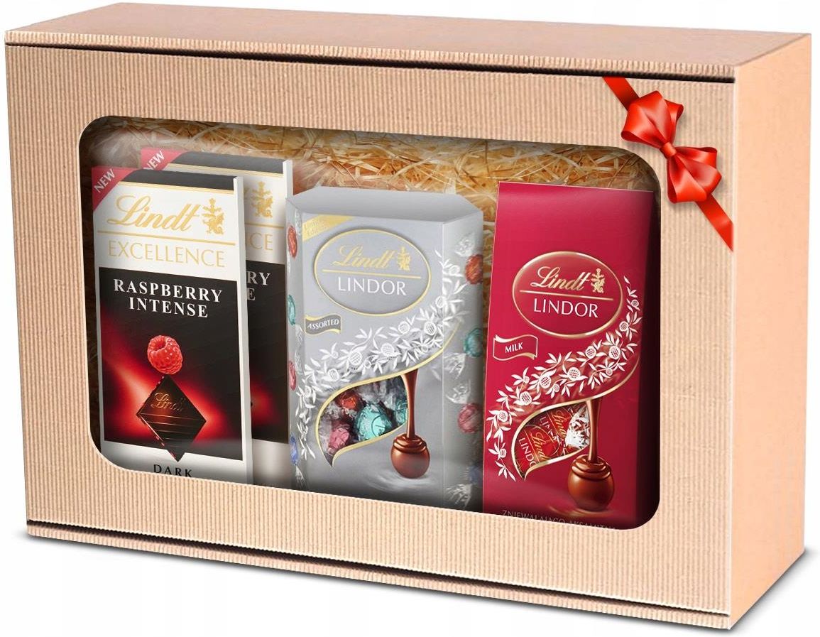 Lindt Zestaw Prezentowy Praliny Lindor Silver Assorted Mleczne