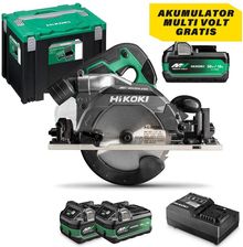 Zdjęcie Akumulatorowa pilarka tarczowa ręczna HiKOKI (dawniej Hitachi) C3606DUM WPZ BRUSHLESS - 2 akumulatory MultiVolt 18-36V/5.0-2.5Ah - Gościno