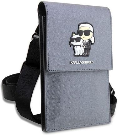 Karl Lagerfeld Etuitorba Saffiano Karl Amp Choupette Srebrny 3666339123352 - zdjęcie 2