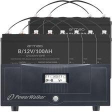 Zdjęcie Powerwalker Zestaw 2w1 INVERTER 1200 PSW PowerWalker + 6 akumulatorów 12V/100Ah (Z27774Z30933Z33839) - Niemodlin