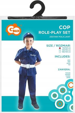 Strój Policjanta Rozm. 110/120cm - zdjęcie 2