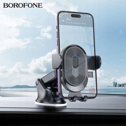 Borofone Uchwyt Na Telefon Do Deski Kokpitu Konsoli Szyby Pojazdu Przyssawka Zacisk - zdjęcie 2