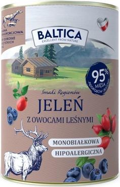 Baltica Jeleń Z Owocami Leśnymi Monoproteinowa Mokra Karma 400G - zdjęcie 2