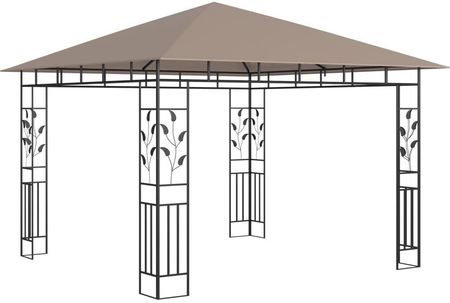 Vidaxl Altana Z Moskitierą I Sznurem Lampek Led 3X3X2,73cm Taupe 3070318 - zdjęcie 2