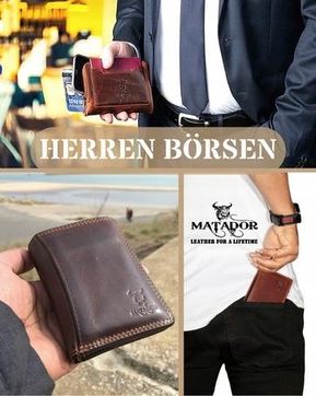 MATADOR skórzany portfel męski Duży RFID Vintage - zdjęcie 2