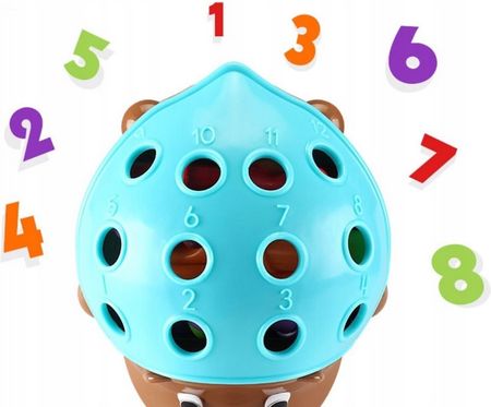 Woopie Jeżyk Sorter Montessori Nauka Liczb i Kolorów 4w1 - zdjęcie 6