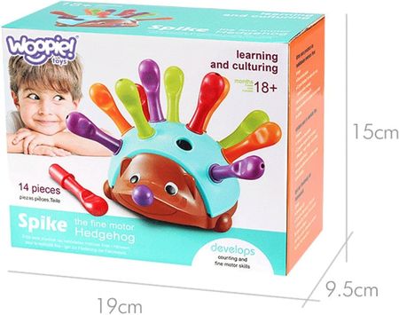 Woopie Jeżyk Sorter Montessori Nauka Liczb i Kolorów 4w1 - zdjęcie 3