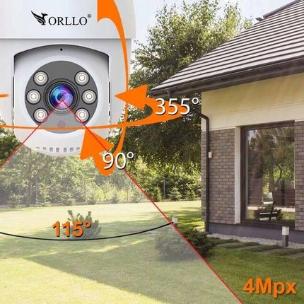 Orllo Kamera Wifi Ip Zewnętrzna Obrotowa 4Mpx Tz2 Pro (TZ2PRO) - zdjęcie 2