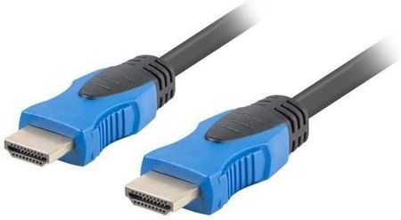 Lanberg CA-HDMI-20CU-0018-BK (HDMI M - HDMI M; 1,8m; kolor czarny) (CAHDMI20CU0018BK) - zdjęcie 2