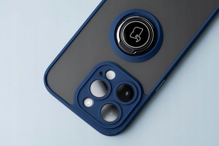Bizon Etui Case Hybrid Ring Do Oppo A38 4G Granatowe - zdjęcie 3