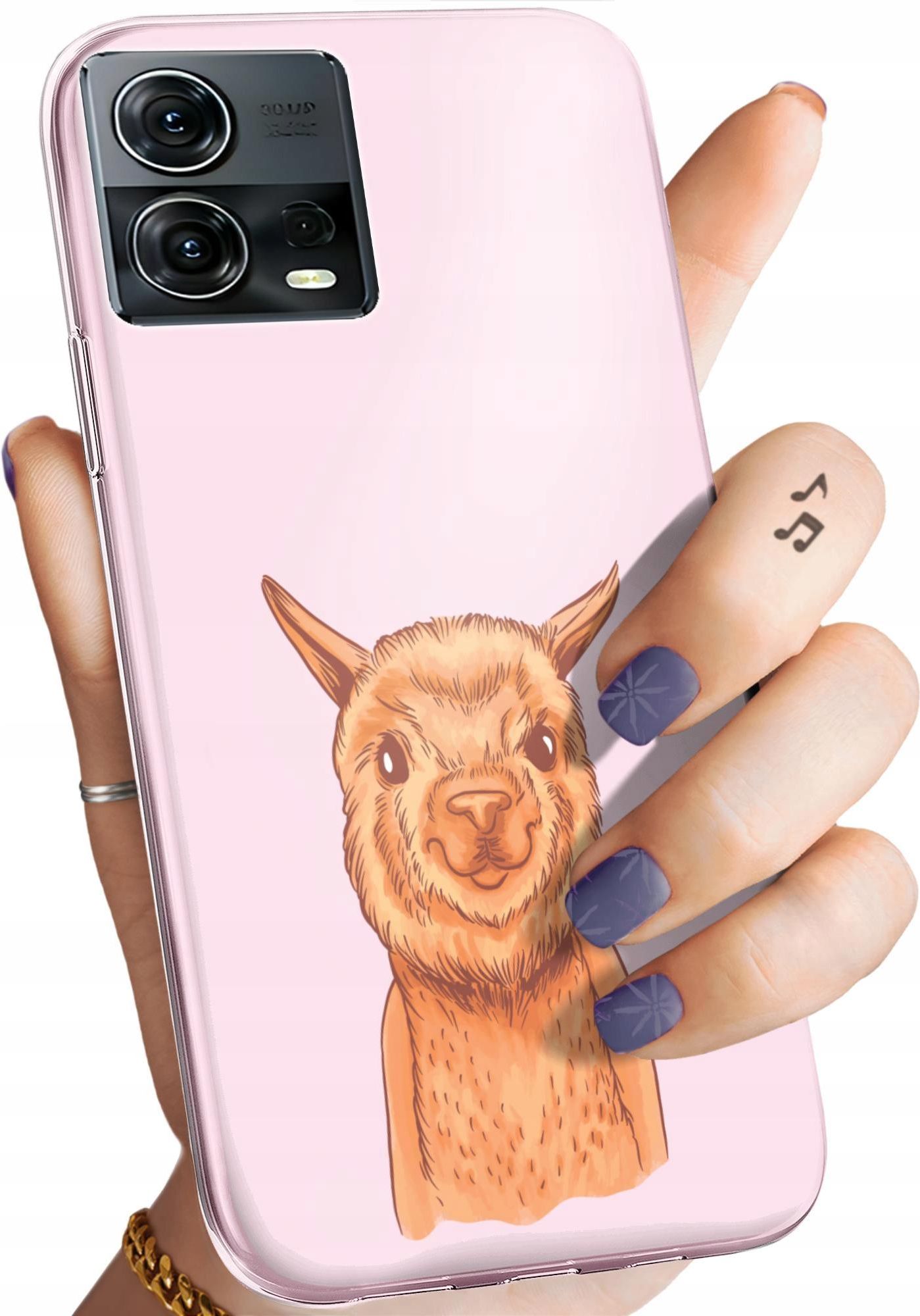 Hello Case Etui Do Motorola Moto S30 Pro 5G Edge 30 Fusion Lama Alpaka