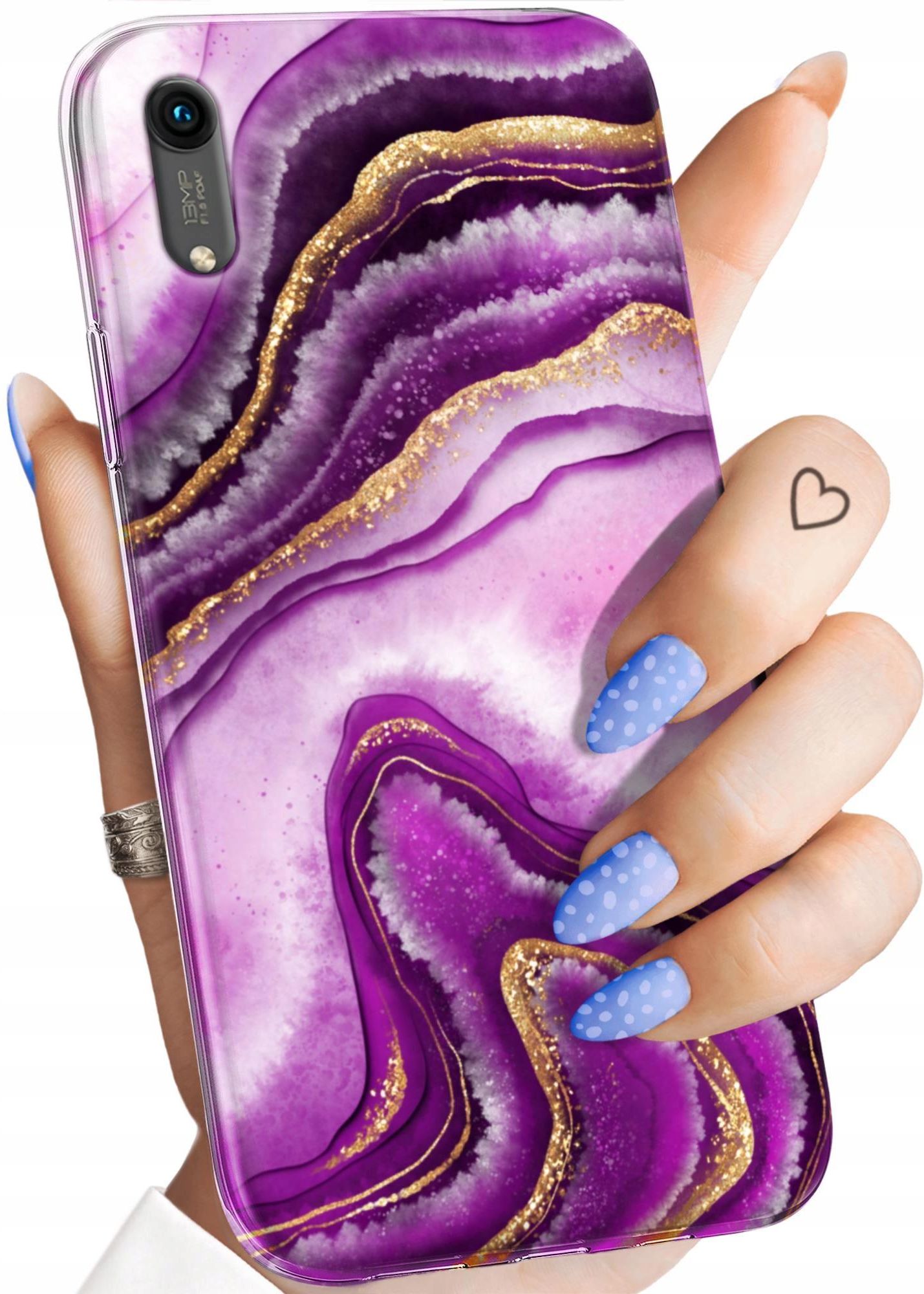 Hello Case Etui Do Huawei Honor A R Owy Marmur Purpura R Obudowa