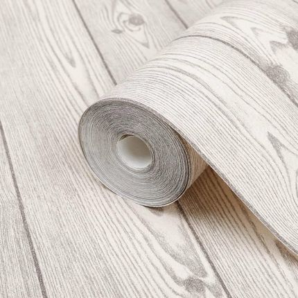 Vidaxl Tapeta 3D Wzór Drewnianych Paneli Szara - zdjęcie 2